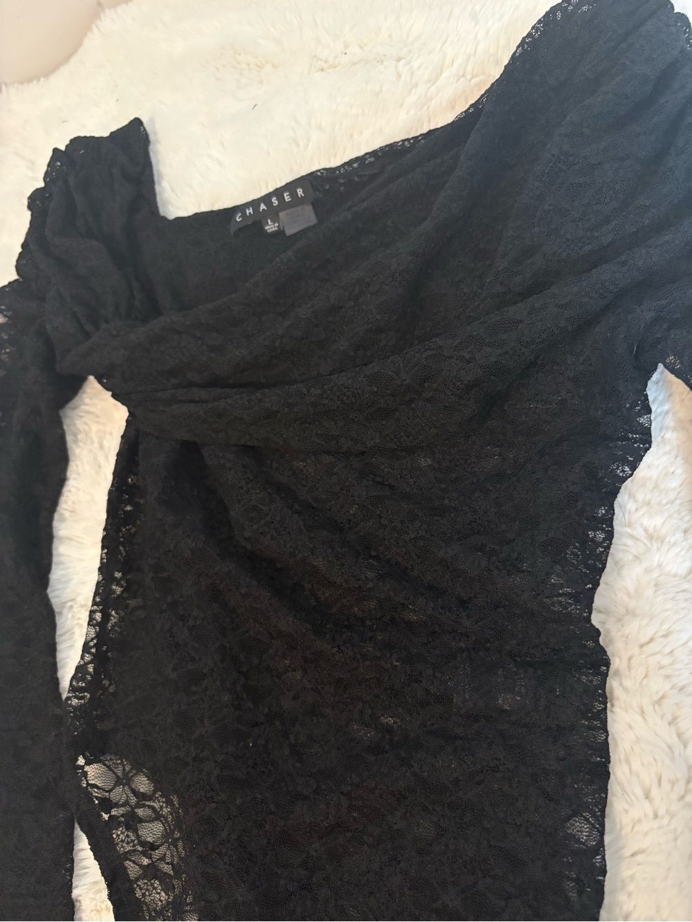 Chaser UK,  Masha Licorice Bodysuit in Black - Size L ( M) / NWOT - Picture 8 of 10